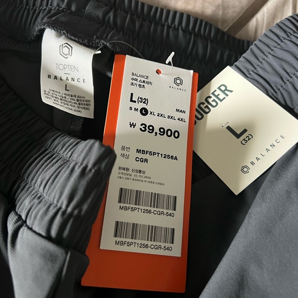 Made in Korea Men’s Jogger Pants Grey by TopTen sz Large(32W) - Picture 3 of 3